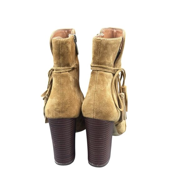 Sam Edelman Winnie Anthropologie Boots Women’s 6 Floral Emboirdered Suede Zip - Picture 4 of 7